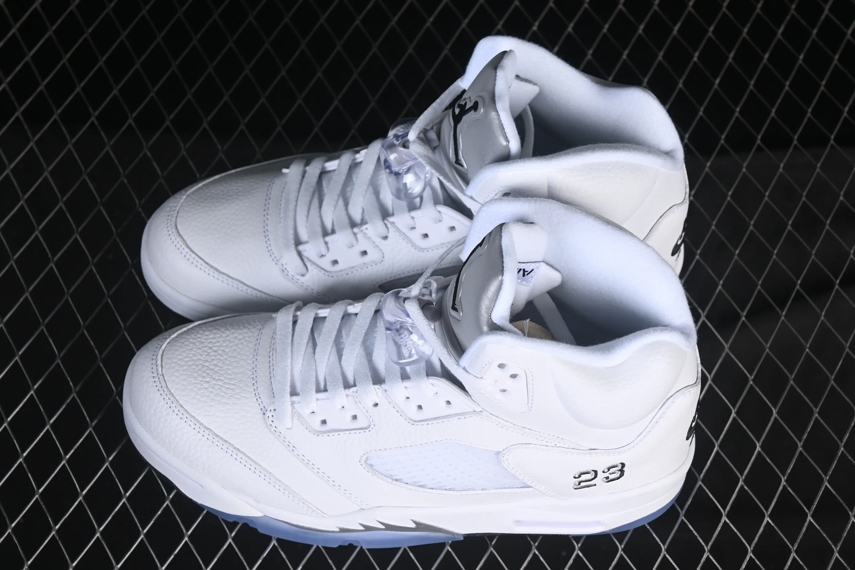 All categories Air Jordan Jordan series basketball shoes Air Jordan 5 Air Jordan 5 Retro "White Metallic" AJ5 Joe 5 Silver HQ7978-103